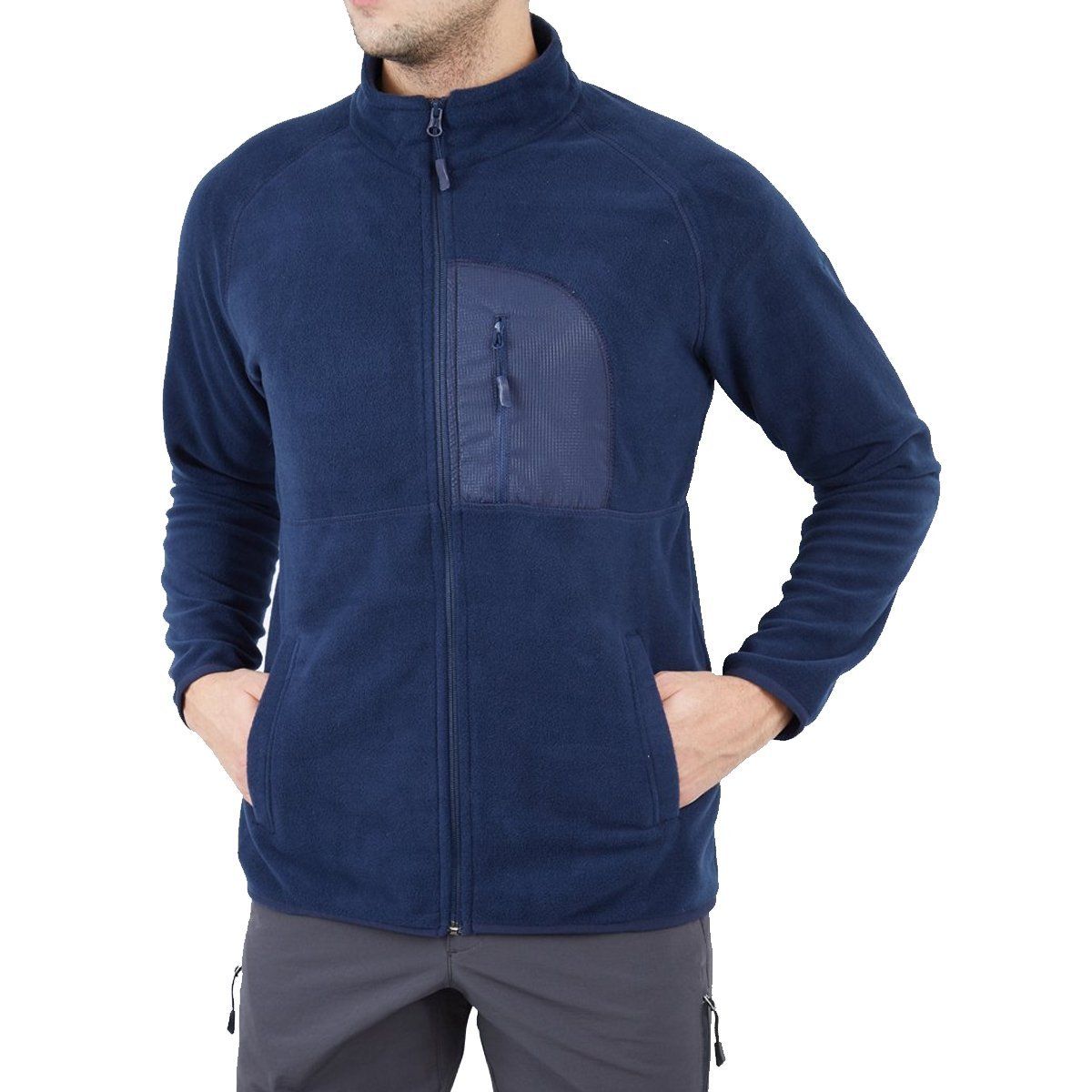 Alpinist Motus Tam Fermuarlı Polar İNDİGO