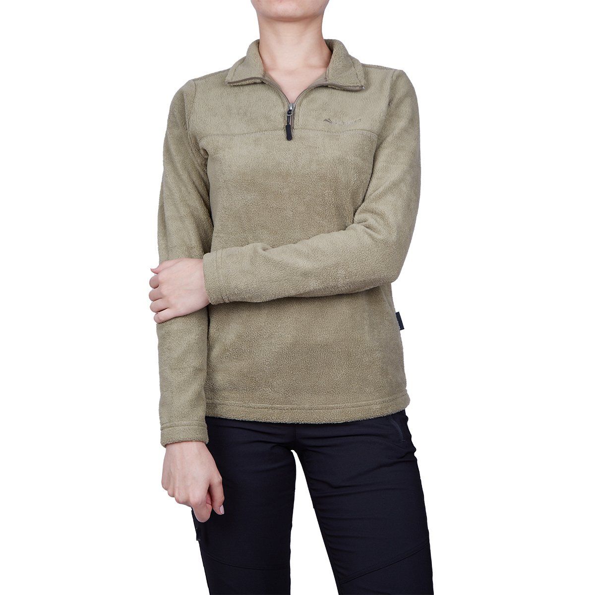 Alpinist High Hill Kadın Polar Sweatshirt - haki