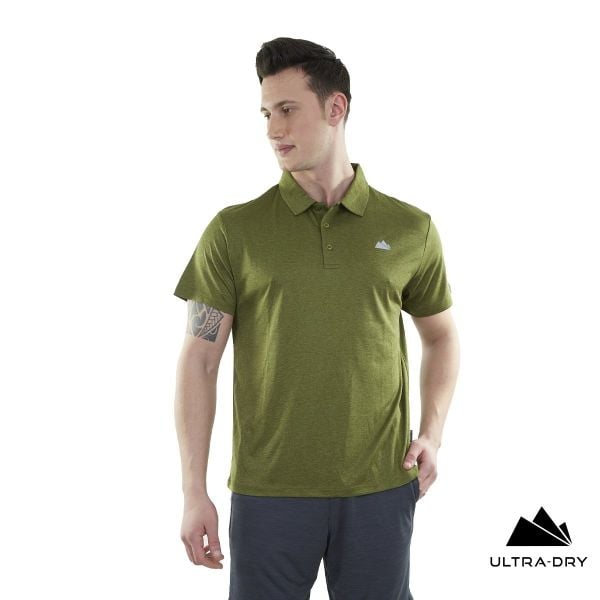 Alpinist Horizons Ultra Dry Erkek Polo T-Shirt Haki