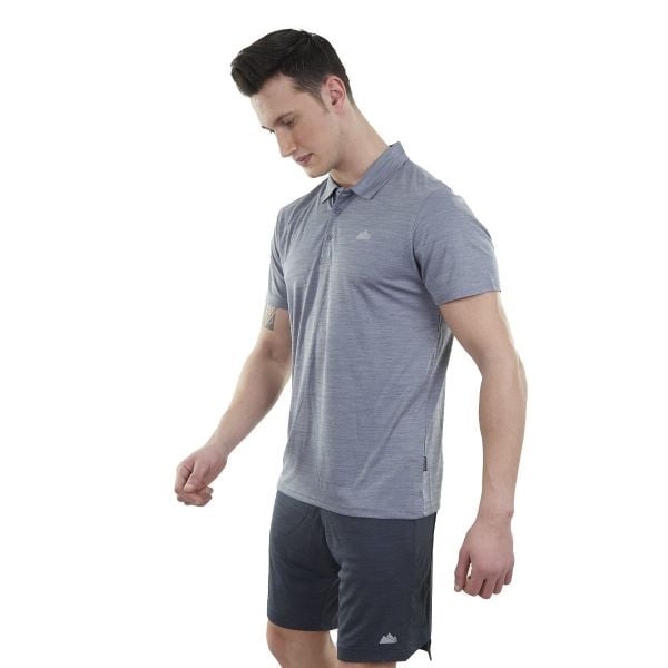 Alpinist Horizons Ultra Dry Erkek Polo T-Shirt Koyu gri