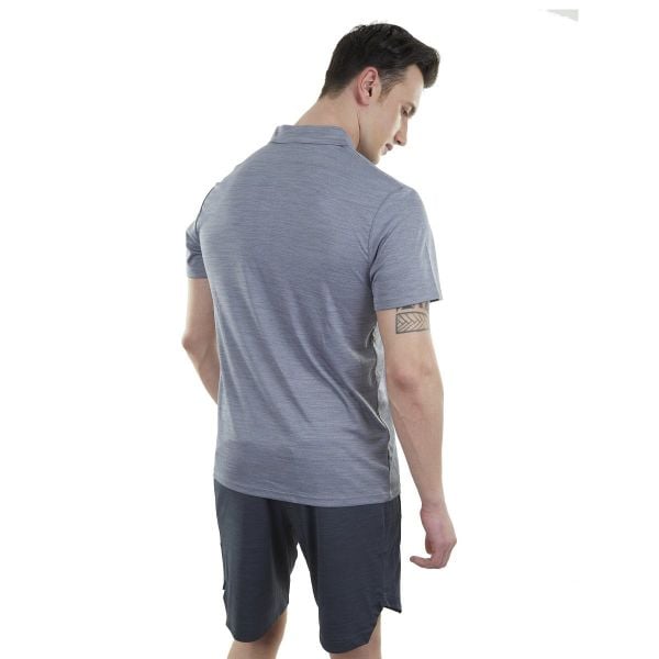 Alpinist Horizons Ultra Dry Erkek Polo T-Shirt Koyu gri