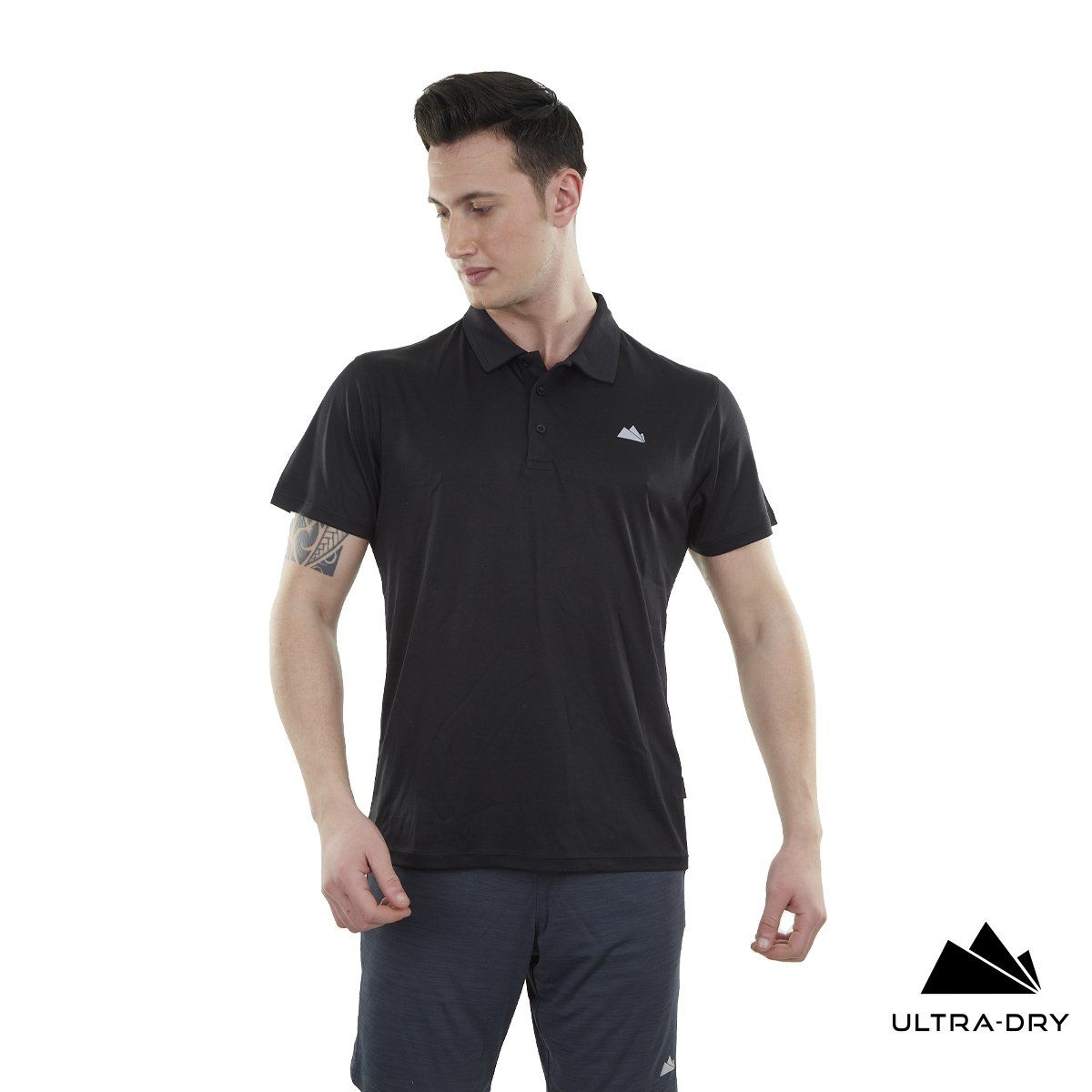 Alpinist Horizons Ultra Dry Erkek Polo T-Shirt  siyah