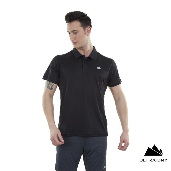 Alpinist Horizons Ultra Dry Erkek Polo T-Shirt  siyah