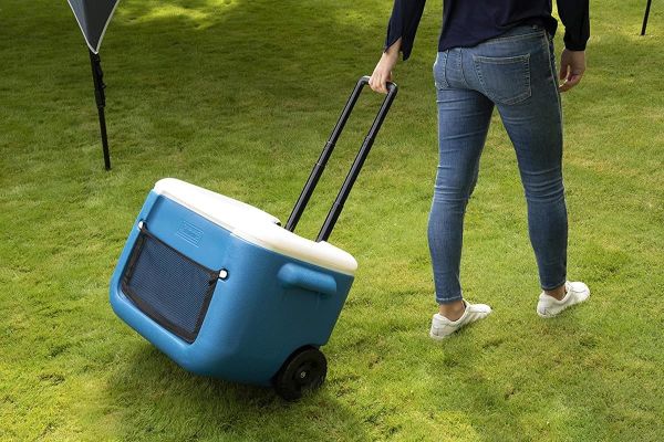 Coleman Poly-Lite Wheeled Mesh Tekerlekli Soğutucu Buzluk  50 QT  47.3 Lt