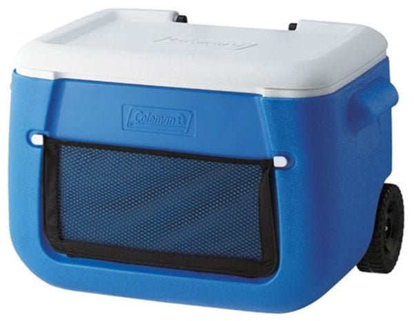 Coleman Poly-Lite Wheeled Mesh Tekerlekli Soğutucu Buzluk  50 QT  47.3 Lt