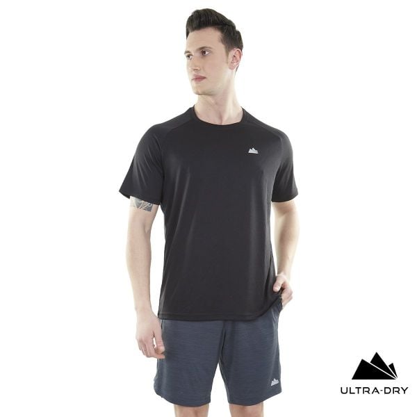 Alpinist Mission Ultra Dry Erkek T-Shirt Siyah