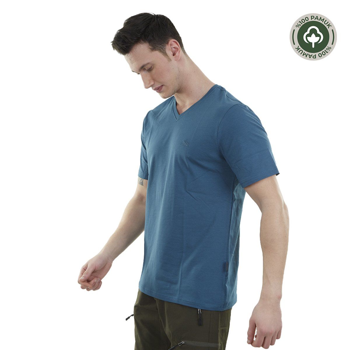 Alpinist Vortex Erkek T-Shirt İndigo