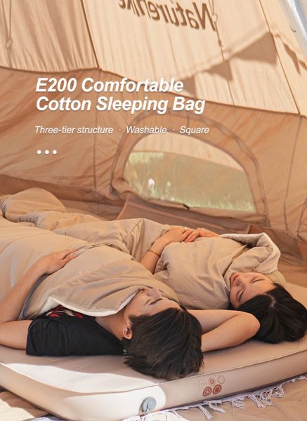 Naturehike Stitchable E200 Comfortable Pamuklu Uyku Tulumu -5°C
