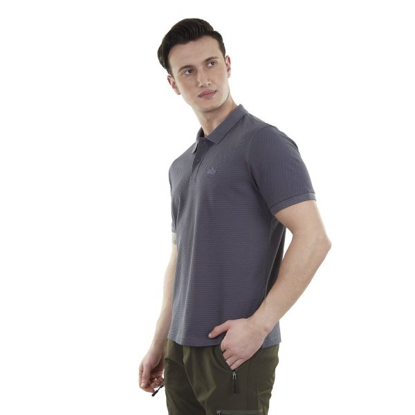 Alpinist Edge Erkek Polo T-Shirt Antrasit