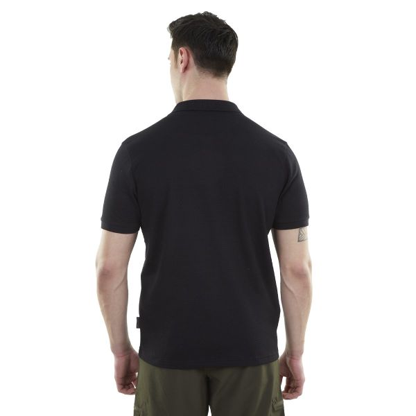 Alpinist Edge Erkek Polo T-Shirt Siyah