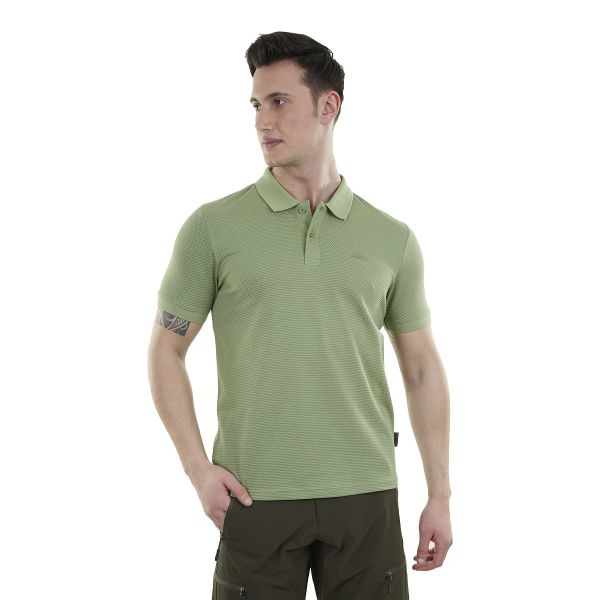 Alpinist Edge Erkek Polo T-Shirt Yeşil