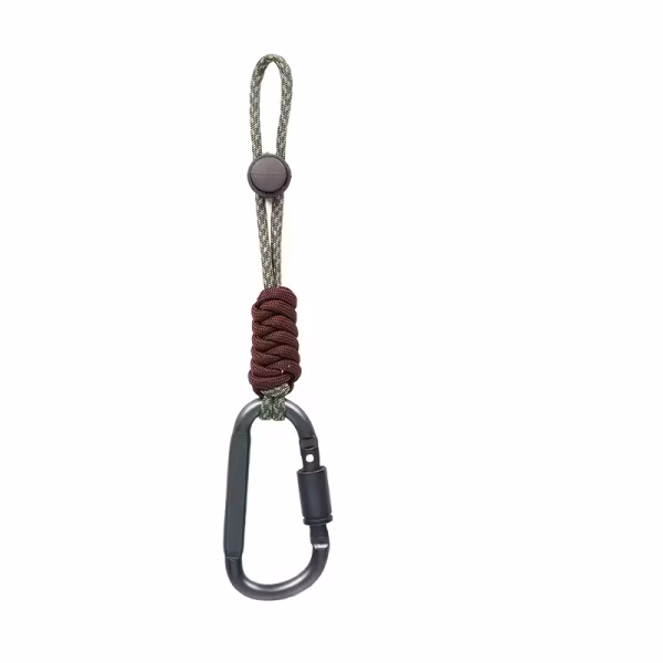 Ergan Outdoor Paracord & Karabinalı Anahtarlık - Kahverengi