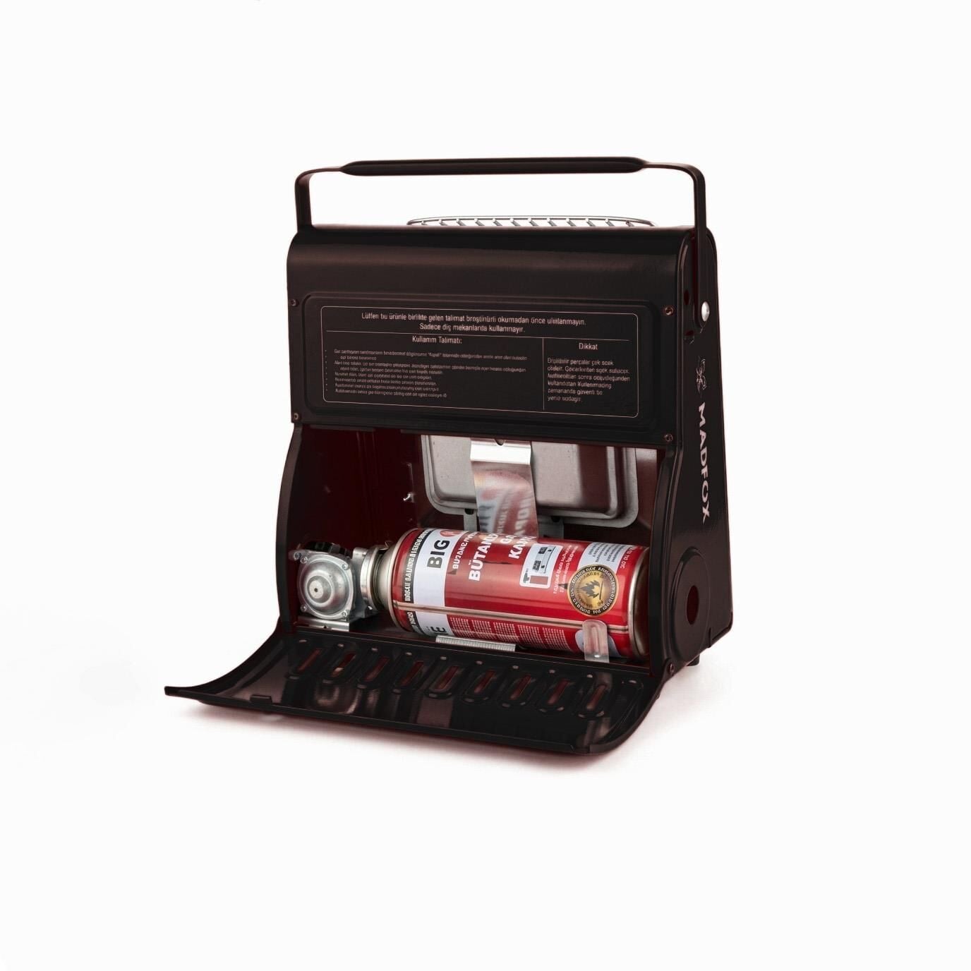 Madfox Blaze Pro Kamp Tipi Portatif Gazlı Soba SİYAH