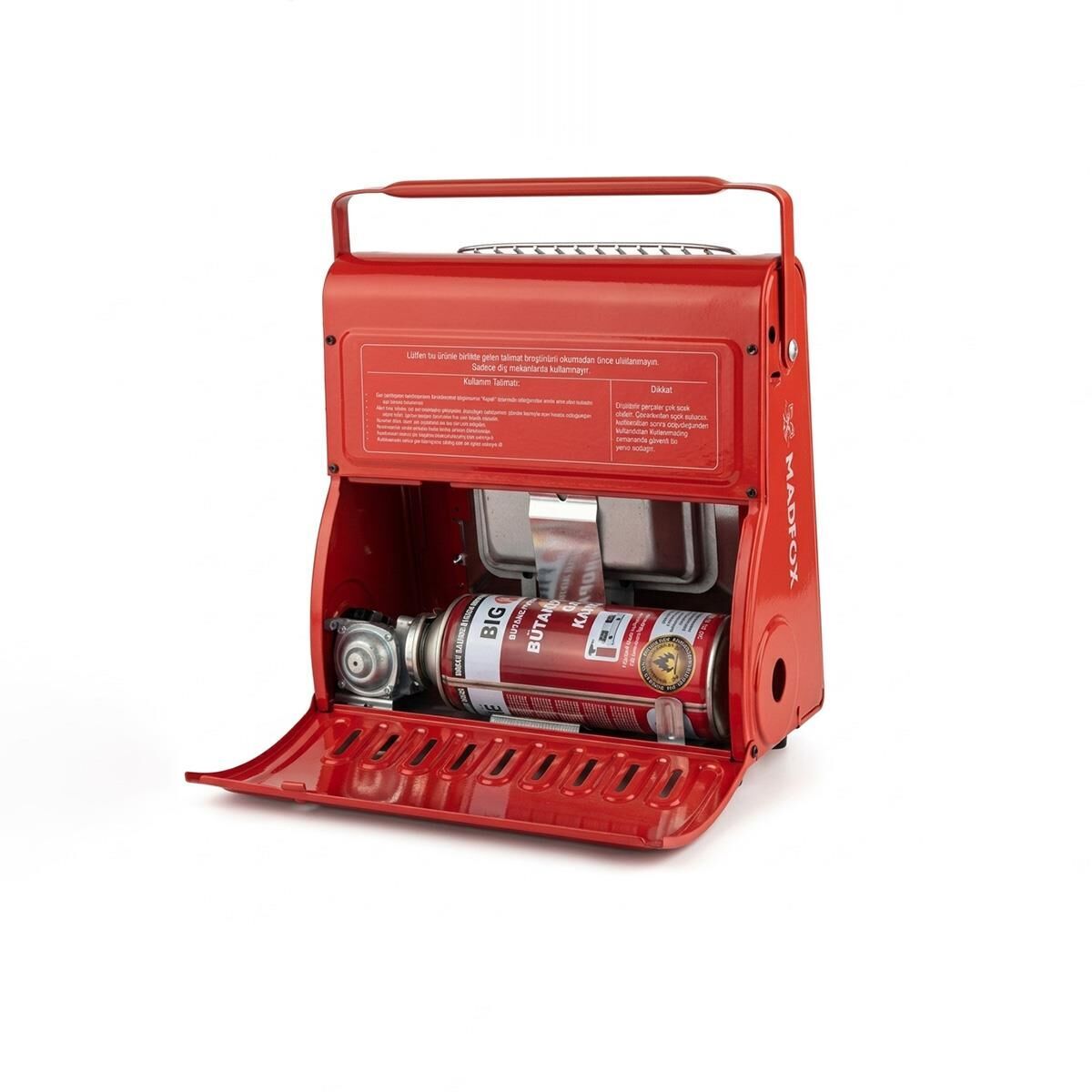 Madfox Blaze Pro Kamp Tipi Portatif Gazlı Soba KIRMIZI