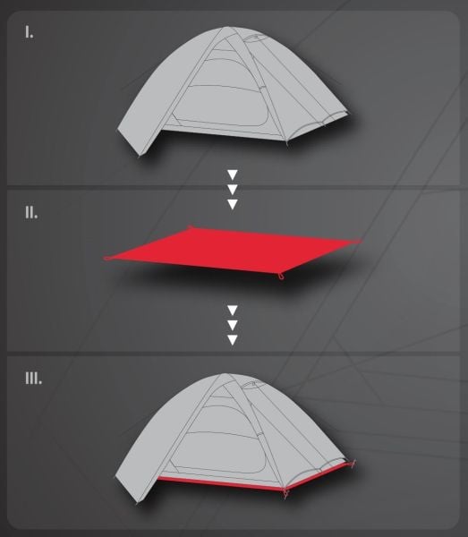 Hannah Groundsheet 2 Çadır Zemin Koruma Katmanı graphite II