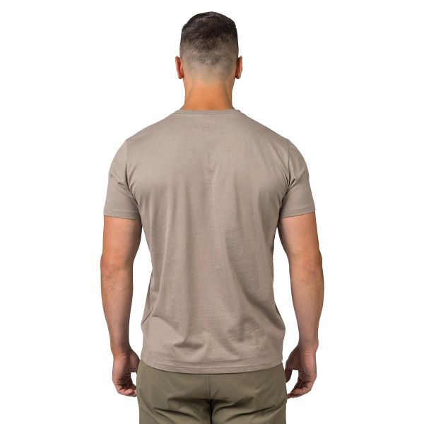 Hannah Ramone Baskılı Erkek T-Shirt Timber Wolf