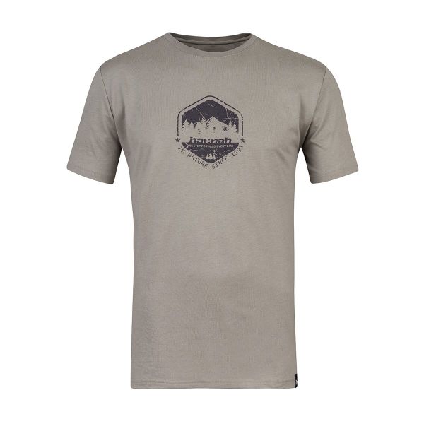 Hannah Ramone Baskılı Erkek T-Shirt Timber Wolf