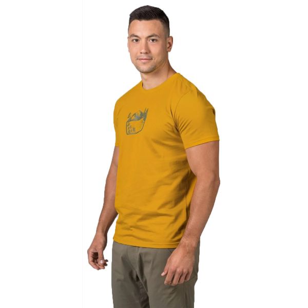 Hannah Ravi Baskılı Erkek T-Shirt Honey