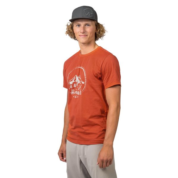 Hannah Ravi Baskılı Erkek T-Shirt Mecca Orange