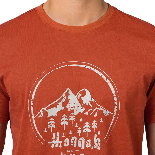 Hannah Ravi Baskılı Erkek T-Shirt Mecca Orange