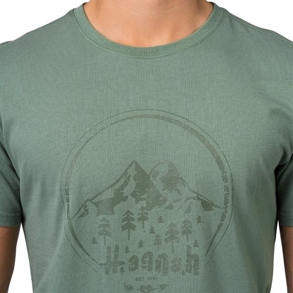 Hannah Ravi Baskılı Erkek T-Shirt Oil Green