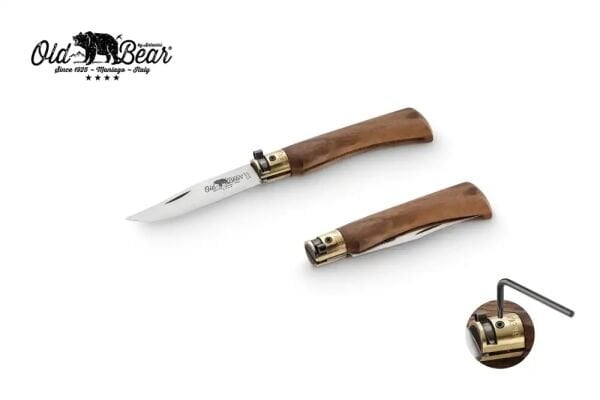 Antonini Old Bear 7cm Ceviz Ağacı Saplı Çakı