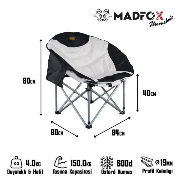 Madfox Moonchair Deluxe Katlanır Kamp Sandalyesi