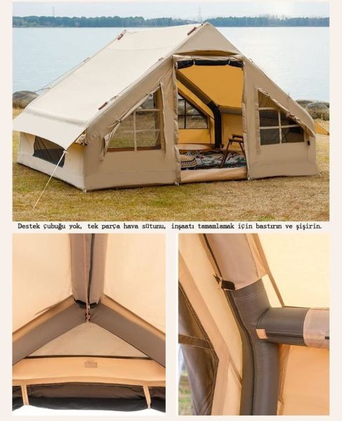 Madfox Burton Glamping Cotton Inflatable Şişme Çadır