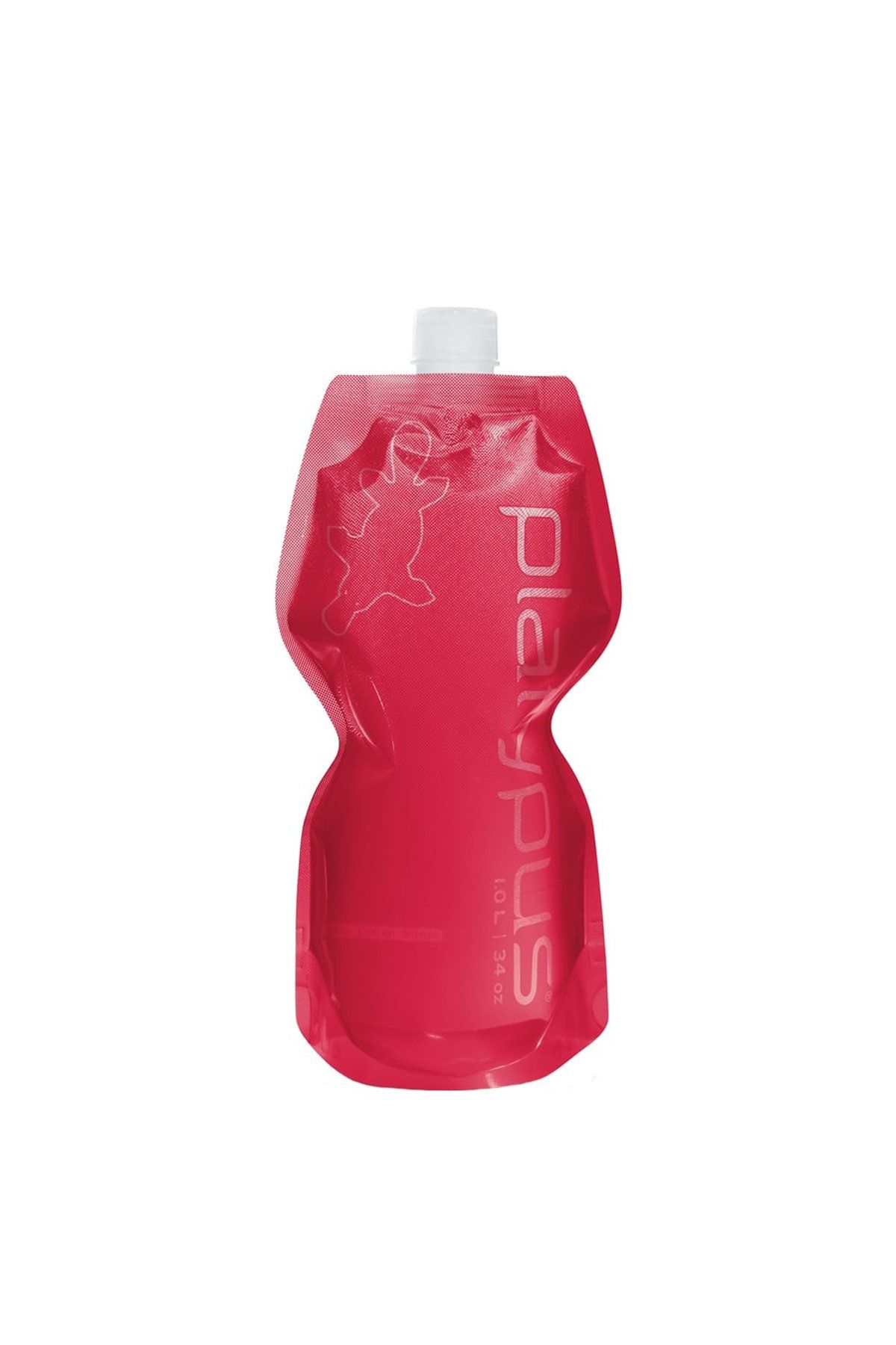 PLATYPUS  Softbottle 1 L Red w/Closure Cap Su Şişesi high risk red