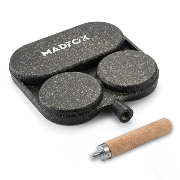 Madfox TrioChef 3 Gözlü Granit Döküm Tava