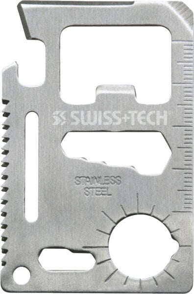 Swiss Tech 15-IN-1 Credit Card Multi-Tool Stainless Steel