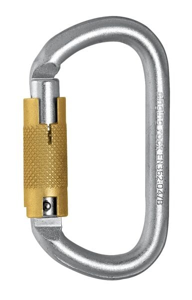 Singingrock Oval Steel Connector Triple Lock Oval Otomatik Çelik Karabina