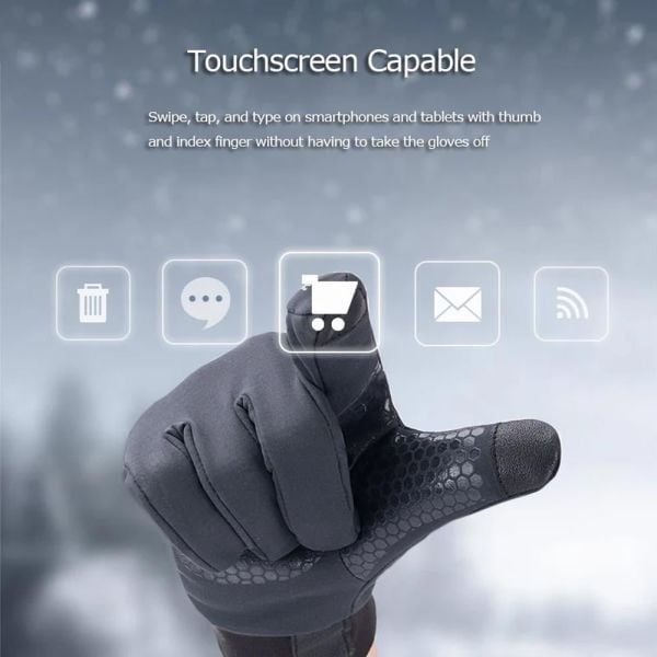 Naturehike Touch Screen Windproof Eldiven - Black - M