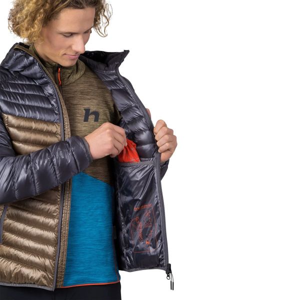 Hannah Arden Erkek Outdoor Mont asphalt/khaki stripe