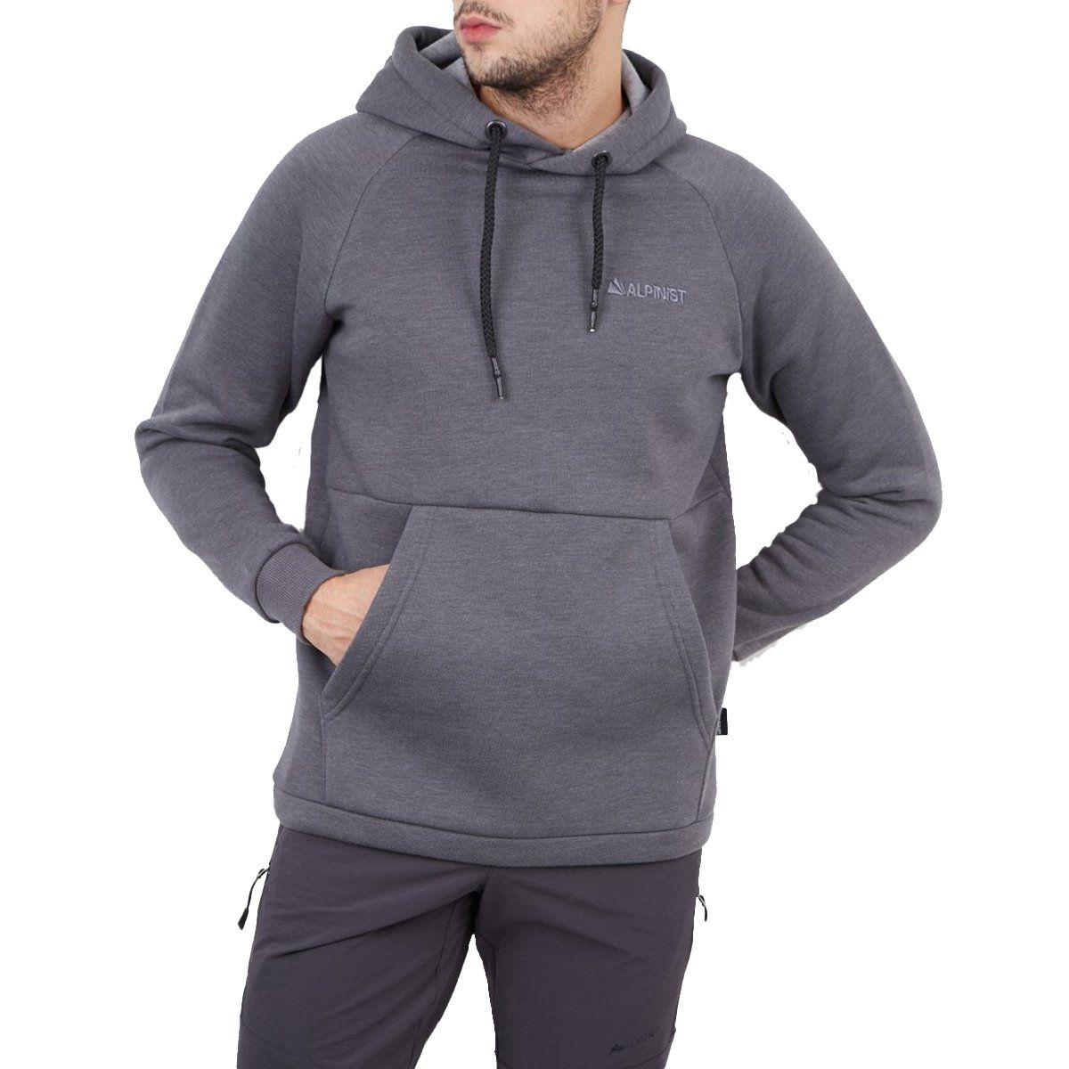 Alpinist Delta Kapüşonlu Sweatshirt - Antrasit