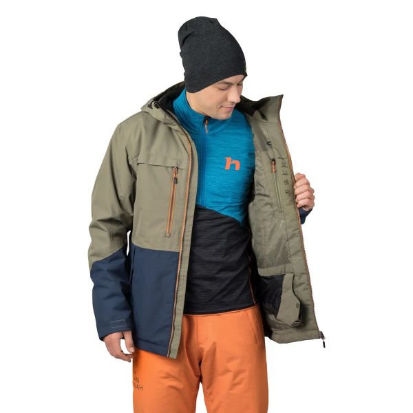 Hannah Freemont Erkek Outdoor Mont - burntolive/moodindigo