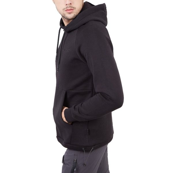 Alpinist Delta Kapüşonlu Sweatshirt - Siyah