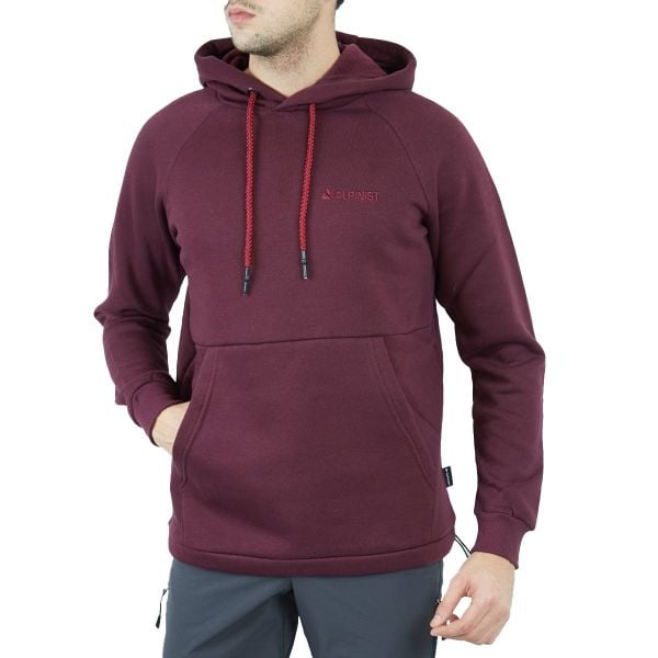 Alpinist Delta Kapüşonlu Sweatshirt - Vişne