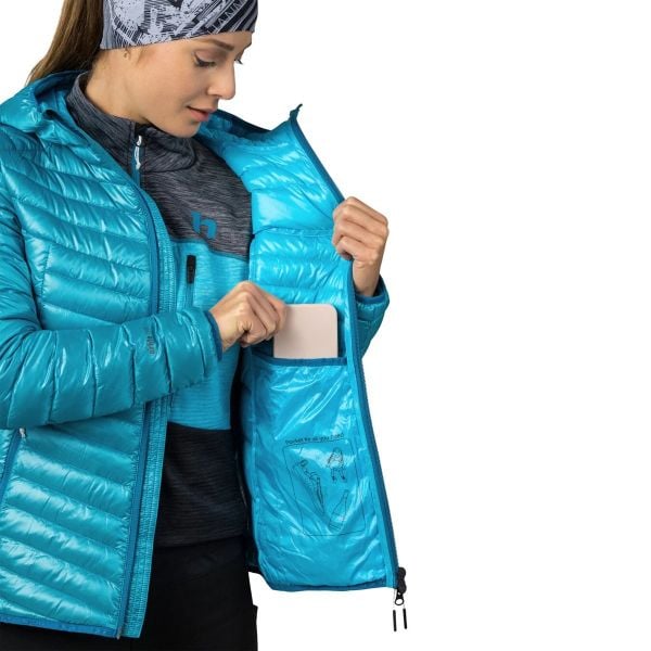 Hannah Ary Kadın Outdoor Mont - blue atoll stripe