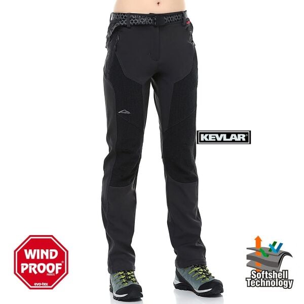 Evolite Helinox Bayan Softshell Pantolon Siyah