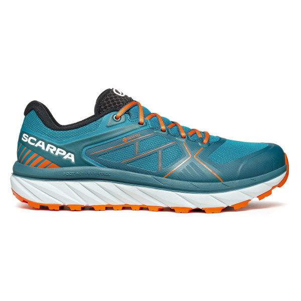 Scarpa Spin Infinity Gore-Tex Erkek Koşu Ayakkabısı Lake Blue - Orange