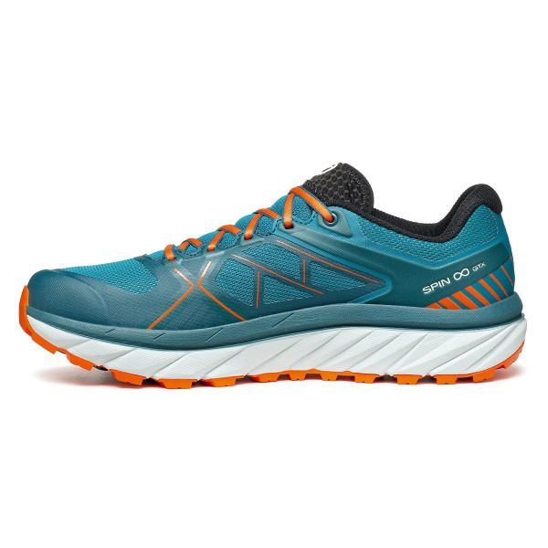 Scarpa Spin Infinity Gore-Tex Erkek Koşu Ayakkabısı Lake Blue - Orange