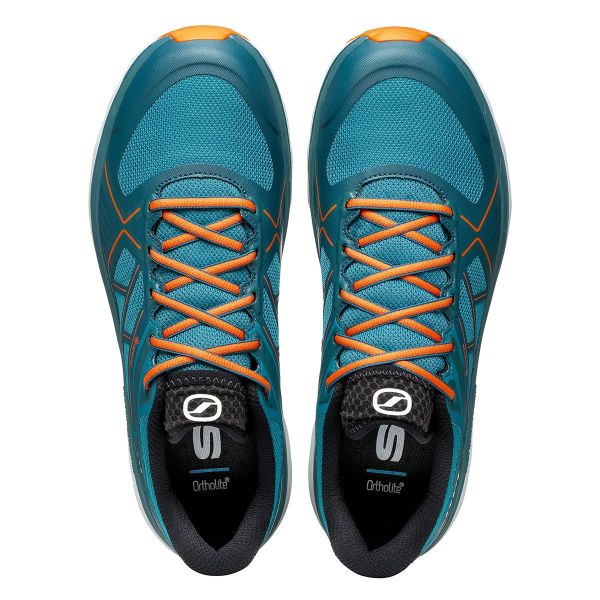 Scarpa Spin Infinity Gore-Tex Erkek Koşu Ayakkabısı Lake Blue - Orange