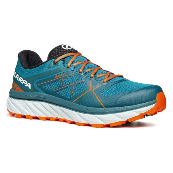 Scarpa Spin Infinity Gore-Tex Erkek Koşu Ayakkabısı Lake Blue - Orange