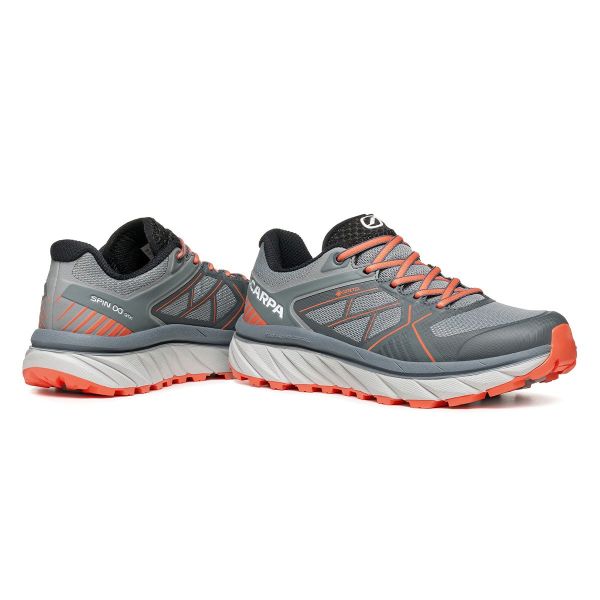 Scarpa Spin Infinity WMN Gore-Tex Kadın Koşu Ayakkabısı Gray Coral Red