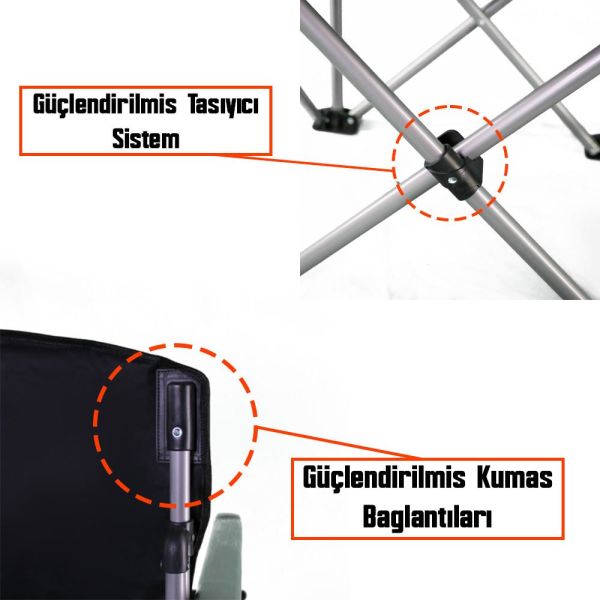 Madfox Journey Katlanır Kamp Sandalyesi