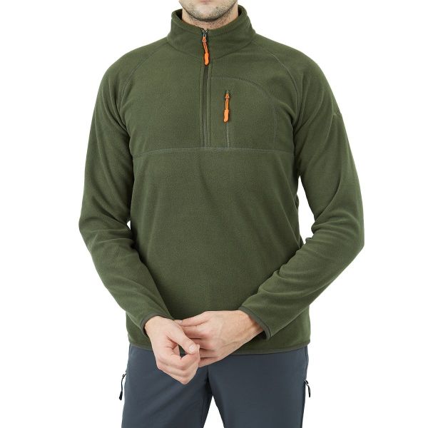 Alpinist Gamma Yarım Fermuarlı Erkek Polar - haki