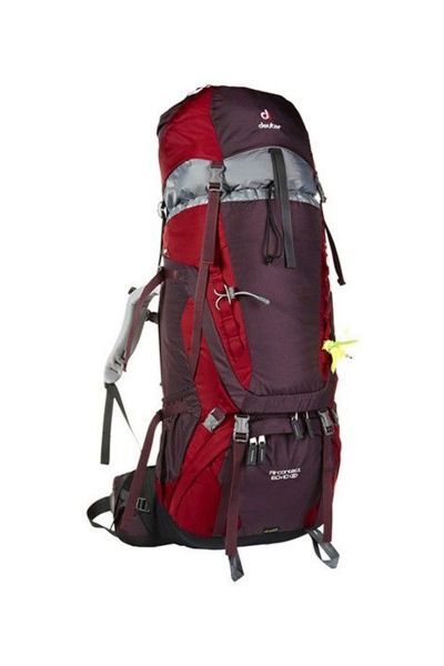 Deuter Aircontact 60 + 10 SL Kadın Sırt Çantası Aubergine-Cranberry