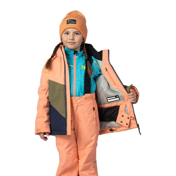 Hannah Kigali Jr Çocuk Kayak Mont - cantaloupe/burnt olive