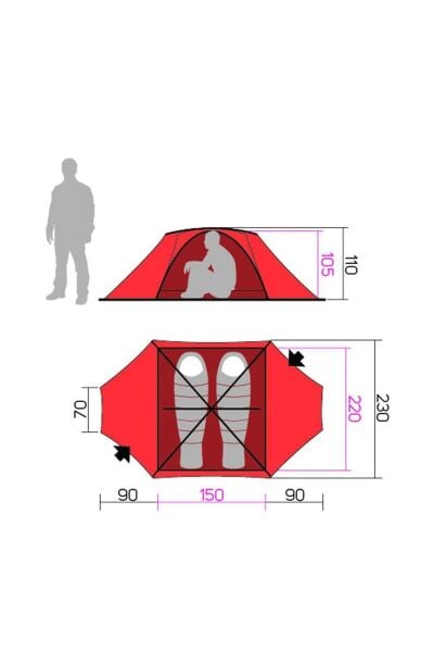 Hannah Covert 2 WS 2 Kişilik 5 Mevsim Çadır